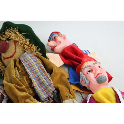 379 - Ten marionette and hand puppets to include Pelham, SM1 Clown etc.