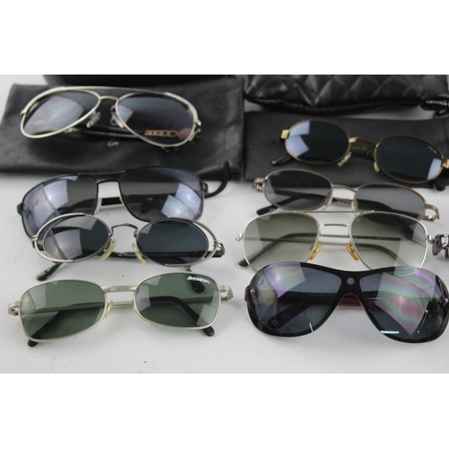 427 - A collection of sunglasses to include Armani, Calvin Klein, Guess etc.