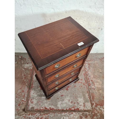 118 - A Regency style mahogany miniature chest of four drawers with cabriole supports - approx. 73cm high ... 