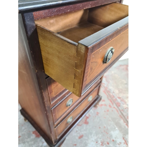 118 - A Regency style mahogany miniature chest of four drawers with cabriole supports - approx. 73cm high ... 