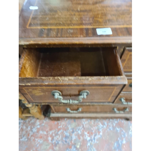 120 - A Georgian style mahogany chest of two short over three long drawers - approx. 75cm high x 63cm wide... 