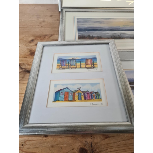 157 - Five framed pencil signed waterside prints to include three Jeff Sudders 'Windermere In The Moonligh... 