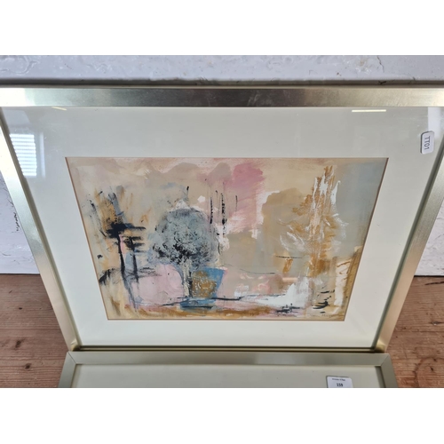 159 - Two framed watercolours, one signed Joan Hagen and one signed and dated 1956