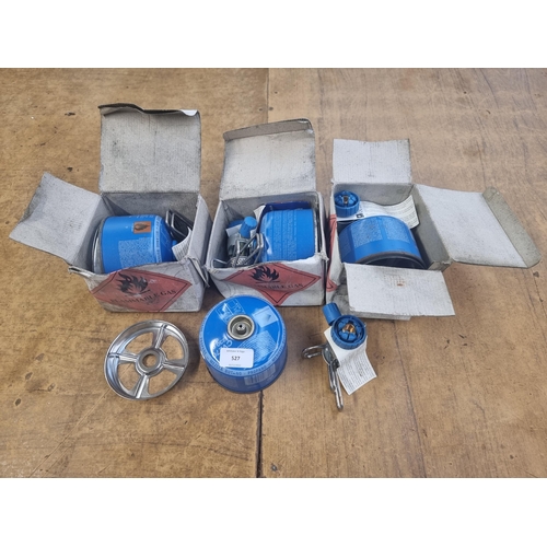 527 - Four Campingaz Bleuet 270 micro portable gas stoves