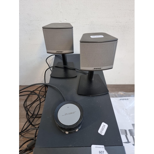 607 - A Bose Companion 3 series II multimedia speaker system