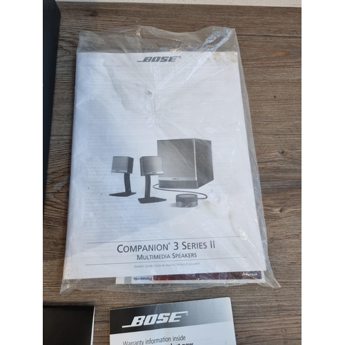 607 - A Bose Companion 3 series II multimedia speaker system