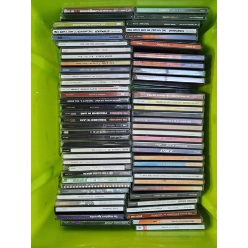 639 - Three boxes containing a collection of CDs - see images for titles