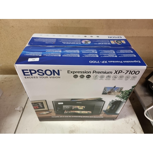 709 - A boxed Epson XP-7100 Expression Premium wireless printer/copier/scanner