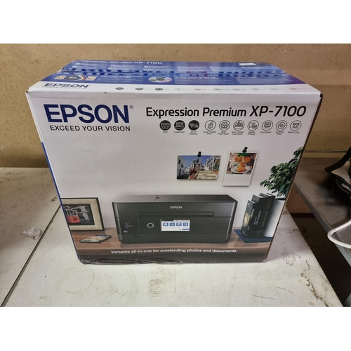 709 - A boxed Epson XP-7100 Expression Premium wireless printer/copier/scanner