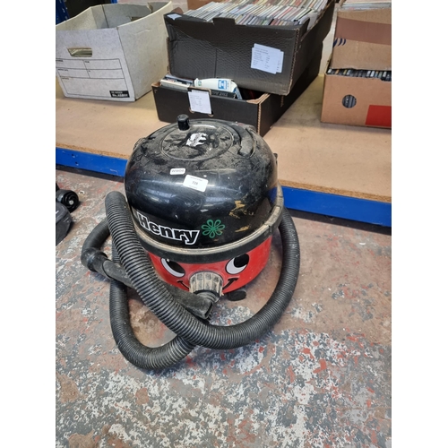 728 - A Numatic Henry cylinder vacuum cleaner