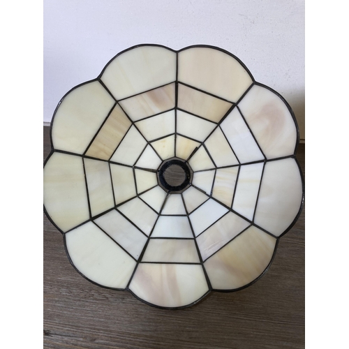 471 - Two Tiffany style lampshades