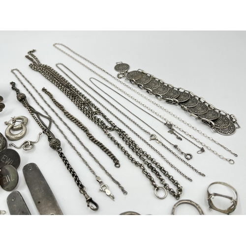 1314 - A collection of scrap silver - approx. gross weight 240 grams