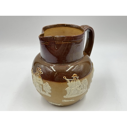 229 - A Doulton Lambeth 6858 stoneware jug - approx. 15cm high