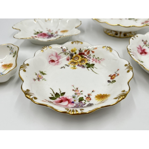 232 - Seven pieces of Royal Crown Derby Derby Posies china