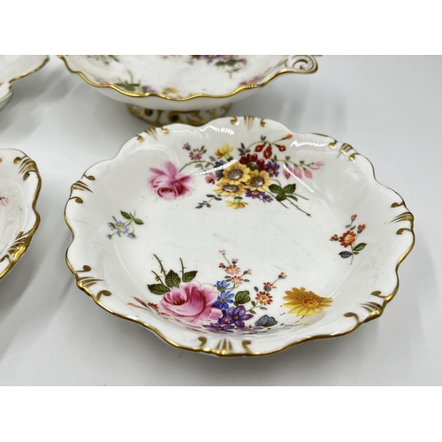 232 - Seven pieces of Royal Crown Derby Derby Posies china