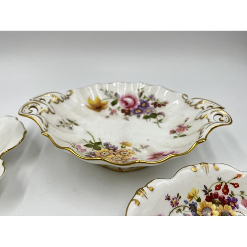 232 - Seven pieces of Royal Crown Derby Derby Posies china