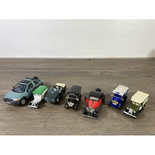 394 - A collection of toys to include boxed B.M.W. 3 Series convertible, boxed NZG Christian Salversen lor... 