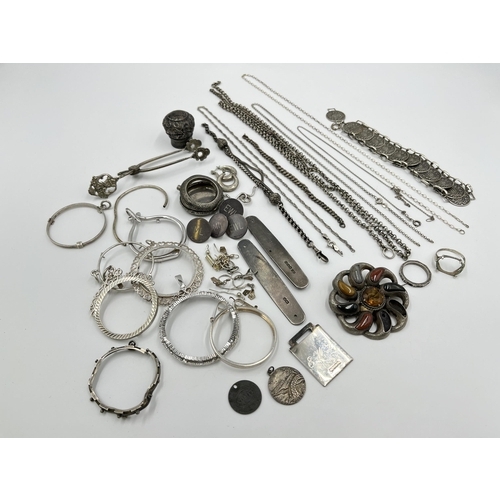 1314 - A collection of scrap silver - approx. gross weight 240 grams