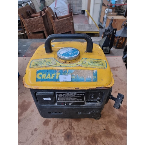 555 - A Power Craft 650W portable petrol generator