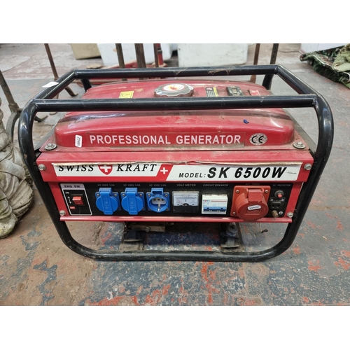 622 - A Swiss Kraft model SK 6500W petrol generator