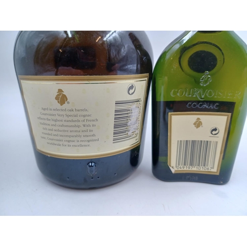 543 - Two bottles of French Courvoisier V.S. Cognac, one 70cl and one 10cl - both bottled at 40%