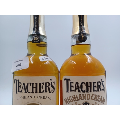 545 - Two 75cl bottles of Teacher's Highland Cream Scotch Whisky - both bottled at 40%