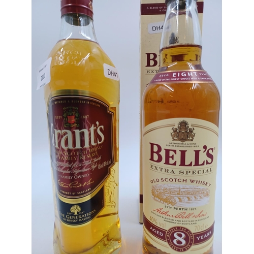 547 - Two 70cl bottles of blended Scotch whisky, one boxed Bell's and one Grant's - both bottled at 40%