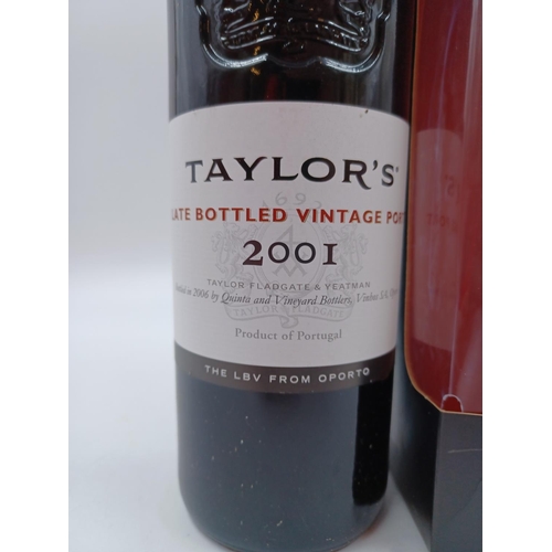 585 - A boxed 75cl bottle of 2001 Taylor's Late Bottled Vintage Port - bottled at 20%