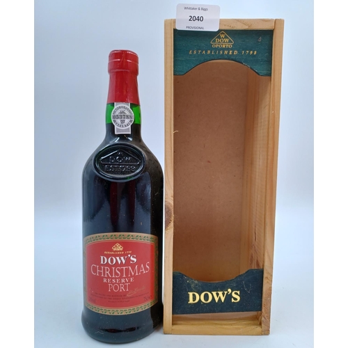 588 - A boxed 75cl bottle of Dow's Christmas Reserve Port - bottled at 20%