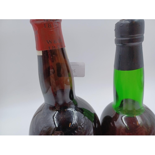 589 - Two bottles of fortified wine, one 70cl Cockburn's Fine Old Ruby Port and one Williams & Humbert