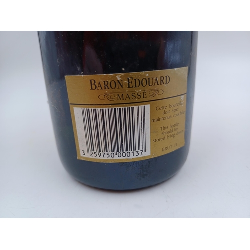 597 - A 75cl bottle of Baron Edouard Massé brut Champagne sparkling wine - bottled at 12.5%