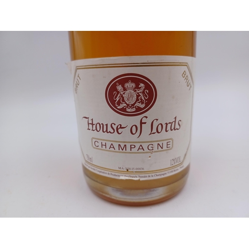 601 - A 75cl bottle of House of Lords brut rosé Champagne sparkling wine - bottled at 12%