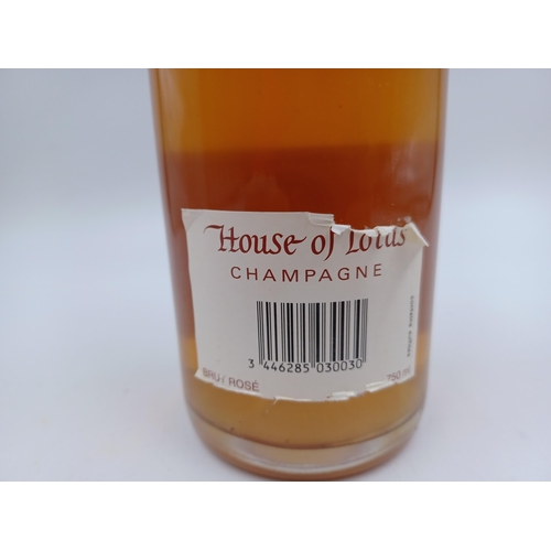 601 - A 75cl bottle of House of Lords brut rosé Champagne sparkling wine - bottled at 12%