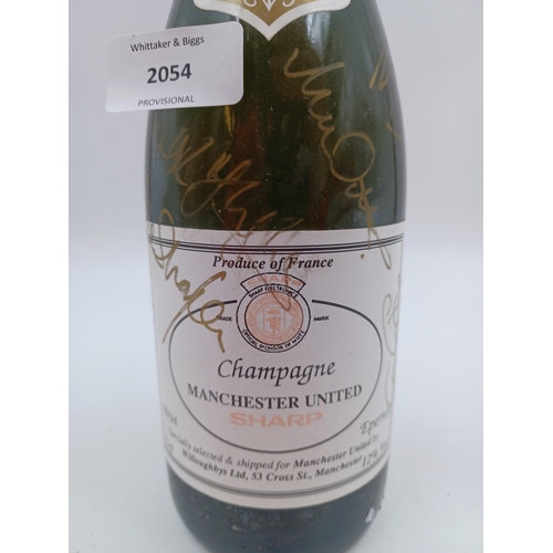 A signed early 1990s 75cl bottle of Charles Bonnaire 'Manchester United ...