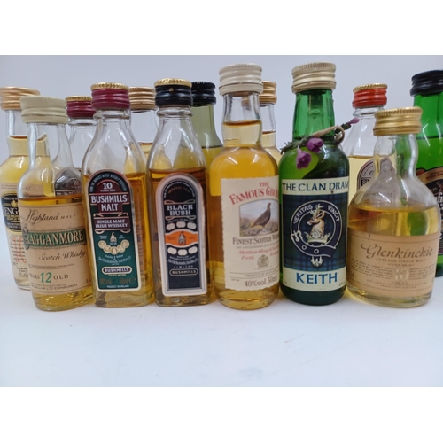 604 - Seventeen whisky miniatures to include Glenfiddich Solera Reserve 15-year-old single malt, Inverey 1... 