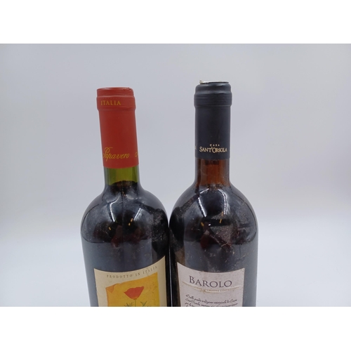 625 - Two 75cl bottles of Italian red wine, one 2011 Casa Sant'Orsola Barolo - bottled at 13.5% and one Il... 