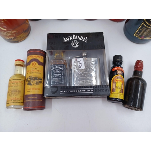 632 - Ten items to include boxed Glenmorangie 10-year-old single malt Scotch whisky miniature, 70cl Soiree... 