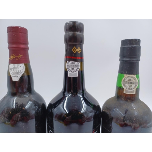 583 - Three bottles of fortified wine, one 1L Cockburn's Special Reserve Port - bottled at 20%, one 75cl M... 