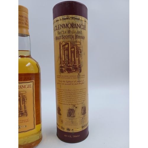 555 - A boxed 70cl bottle of Glenmorangie 10-year-old single malt Scotch whisky - bottled at 40%