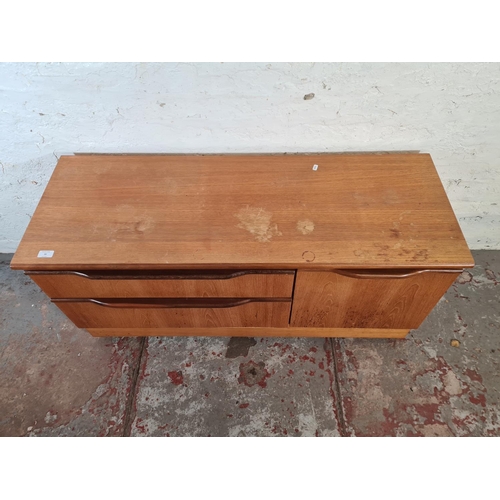 20 - A mid 20th century teak media unit