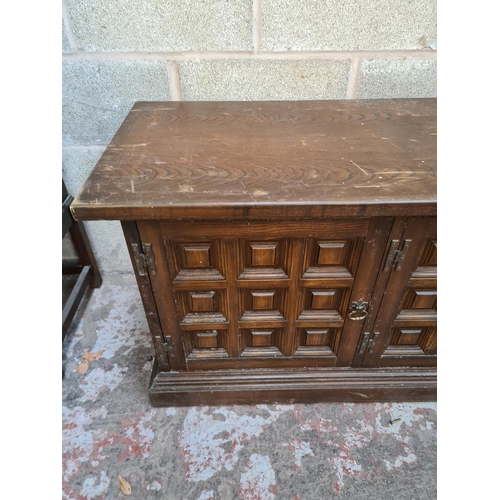 3 - A Younger Toledo chestnut sideboard - approx. 62cm high x 198cm wide x 48cm deep