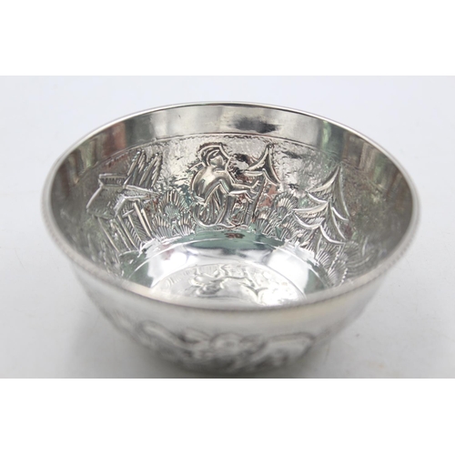 1254 - A vintage sterling silver Middle Eastern bowl - approx. gross weight 60 grams and 9cm diameter