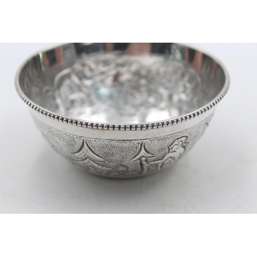 1254 - A vintage sterling silver Middle Eastern bowl - approx. gross weight 60 grams and 9cm diameter