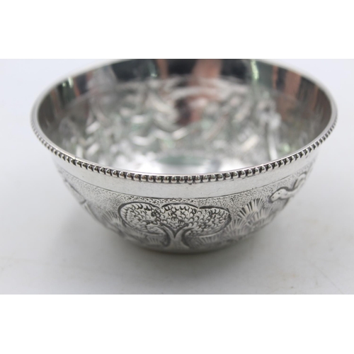 1254 - A vintage sterling silver Middle Eastern bowl - approx. gross weight 60 grams and 9cm diameter