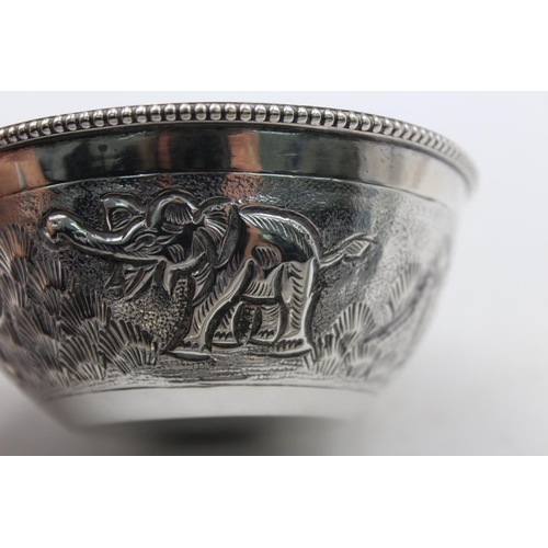 1254 - A vintage sterling silver Middle Eastern bowl - approx. gross weight 60 grams and 9cm diameter