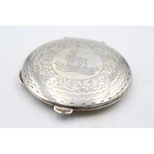 1260 - A Royal Warwickshire .925 sterling silver lady's compact - approx. gross weight 63 grams