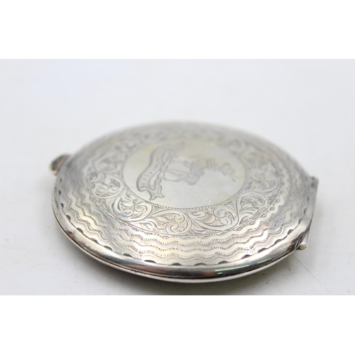 1260 - A Royal Warwickshire .925 sterling silver lady's compact - approx. gross weight 63 grams