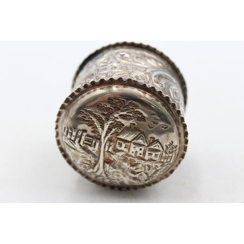 1262 - A Victorian George Nathan & Ridley Hayes hallmarked Birmingham silver pill/trinket box, dated 1891 -... 