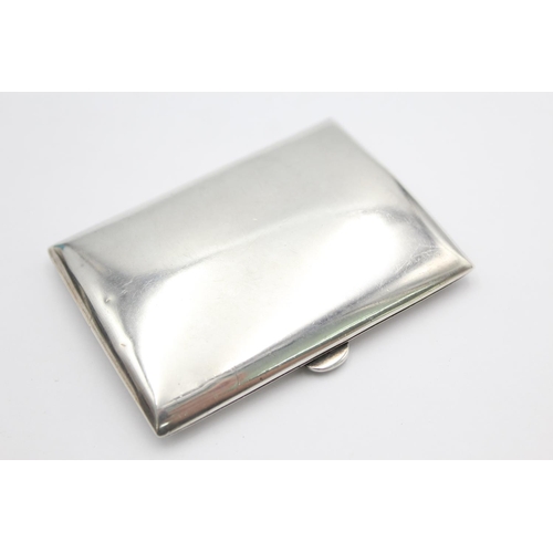 1278 - An Edwardian Arthur & John Zimmerman Ltd. hallmarked Birmingham silver cigarette case, dated 1908 - ... 