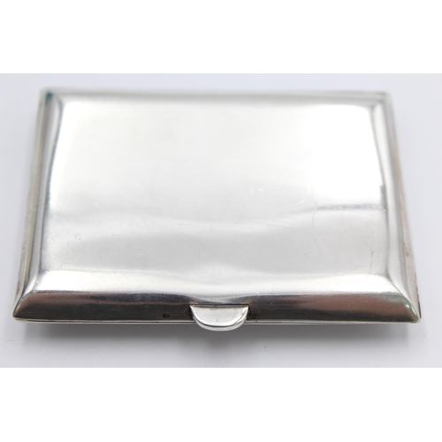 1278 - An Edwardian Arthur & John Zimmerman Ltd. hallmarked Birmingham silver cigarette case, dated 1908 - ... 